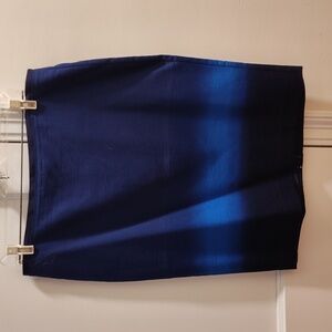 NWT Pencil Skirt, Ombre in shades of Midnight, Black & Royal Blue. Size 12.
